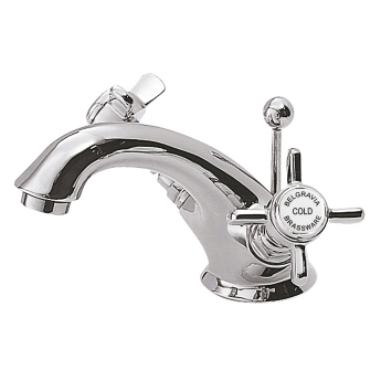 Delphi Belgravia Chrome Luxury Mono Basin Mixer Tap with Pop-Up Waste | Product Image
