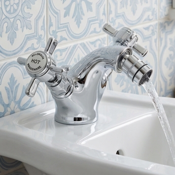 Delphi Belgravia Chrome Luxury Mono Bidet Mixer Tap with Pop-Up Waste | Product Image
