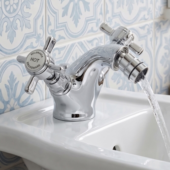 Delphi Belgravia Chrome Luxury Mono Bidet Mixer Tap with Pop-Up Waste | Product Image