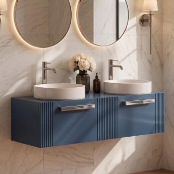 Delphi Bentley 1200mm 2-Drawer Wall Hung Countertop Vanity Unit | Product Image