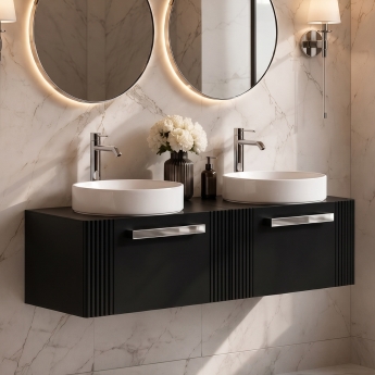 Delphi Bentley 1200mm 2-Drawer Wall Hung Countertop Vanity Unit | Product Image