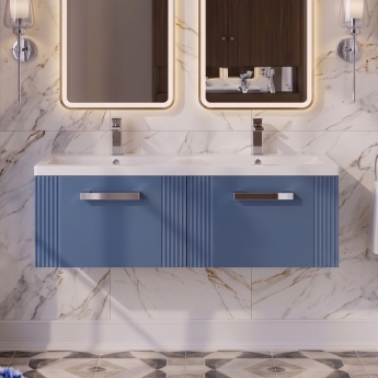 Delphi Bentley 1200mm 2-Drawer Wall Hung Vanity Unit | Product Image