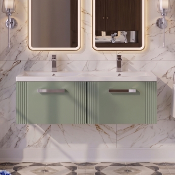 Delphi Bentley 1200mm 2-Drawer Wall Hung Vanity Unit | Product Image