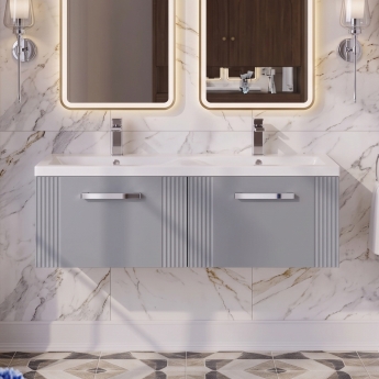 Delphi Bentley 1200mm 2-Drawer Wall Hung Vanity Unit | Product Image