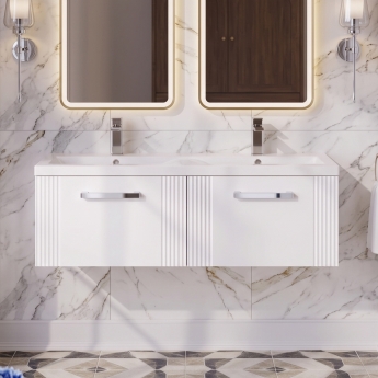 Delphi Bentley 1200mm 2-Drawer Wall Hung Vanity Unit | Product Image