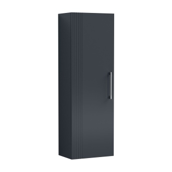 Delphi Bentley Soft Black 400mm 1-Door Wall Hung Tall Unit | Product Image
