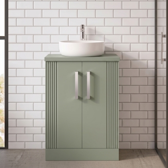 Delphi Bentley 600mm 2-Door Floor Standing Countertop Vanity Unit | Product Image