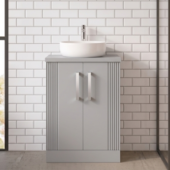 Delphi Bentley 600mm 2-Door Floor Standing Countertop Vanity Unit | Product Image