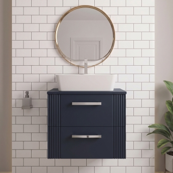 Delphi Bentley 600mm 2-Drawer Wall Hung Countertop Vanity Unit | Product Image