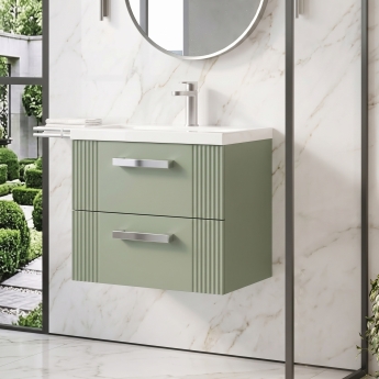 Delphi Bentley 600mm 2-Drawer Wall Hung Vanity Unit | Product Image
