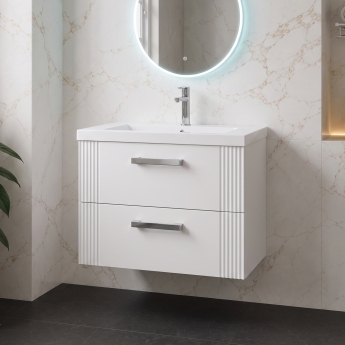 Delphi Bentley 800mm 2-Drawer Wall Hung Vanity Unit | Product Image