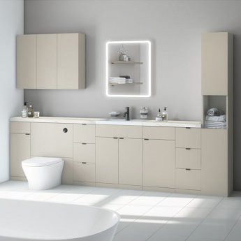 Delphi Blend Compact Back to Wall WC Unit 600mm Wide - Clay