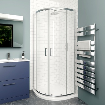 Delphi Calibre Chrome 6mm Quadrant Shower Enclosure (1900mm High) | Product Image