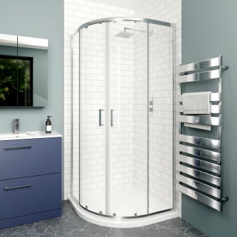 Delphi Calibre Chrome 6mm 2-Door Quadrant Shower Enclosure | Product Image