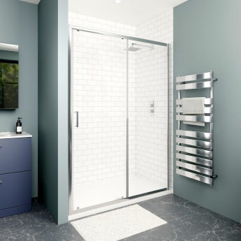 Delphi Calibre Chrome 6mm Sliding Shower Door (1900mm High) | Product Image