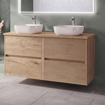 Delphi Cassidy 1200mm 4-Drawer Wall Hung Countertop Vanity Unit | Product Image
