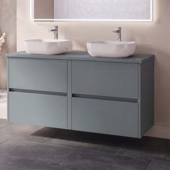 Delphi Cassidy 1200mm 4-Drawer Wall Hung Countertop Vanity Unit | Product Image