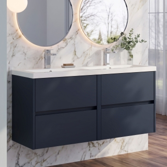 Delphi Cassidy 1200mm 4-Drawer Wall Hung Vanity Unit (inc Basin) | Product Image