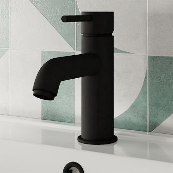 Delphi Corinthian Matt Black Mono Basin Mixer Tap | Product Image