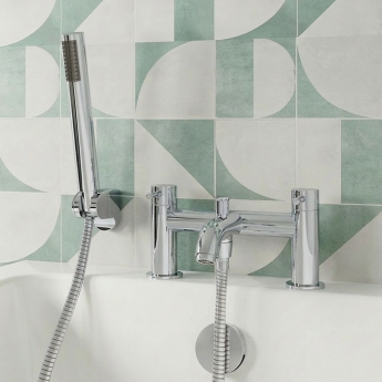 Delphi Corinthian Chrome Bath Shower Mixer Tap with Kit | Product Image
