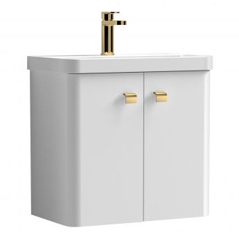 Delphi Curva 600mm 2-Door Wall Hung Vanity Unit