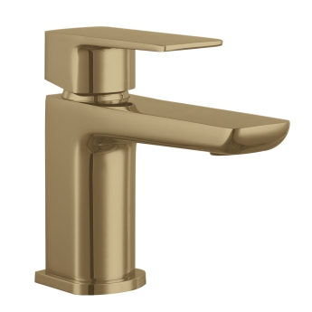 Delphi Dive Brushed Brass Mono Basin Mixer Tap | Product Image
