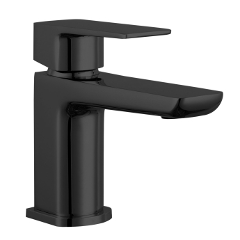 Delphi Dive Matt Black Mono Basin Mixer Tap | Product Image