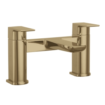 Delphi Dive Brushed Brass Bath Filler Tap | Product Image