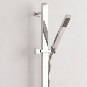 Delphi Edge Chrome Dual Concealed Shower Set with Slide Rail Kit | Product Image