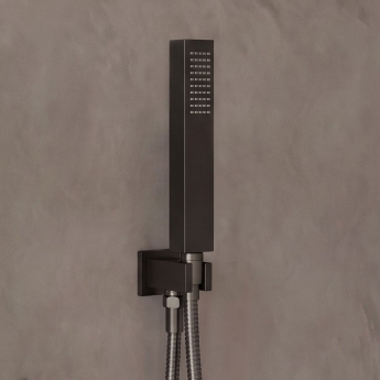 Delphi Edge Black Triple Concealed Shower Set with Fixed Head and Handset | Product Image
