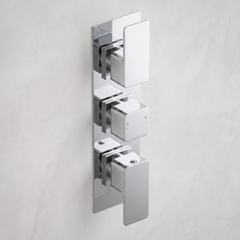 Delphi Edge Chrome 2-Outlet Triple Concealed Shower Valve | Product Image