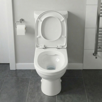 Delphi Elise Rimless Close Coupled Toilet (inc Soft Close Seat) | Product Image
