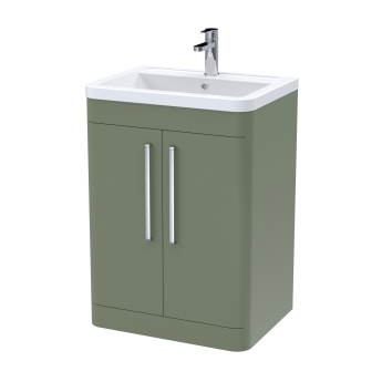 Delphi Envoy 600mm 2-Door Floor Standing Vanity Unit (inc Basin) | Product Image