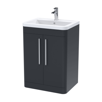 Delphi Envoy 600mm 2-Door Floor Standing Vanity Unit (inc Basin) | Product Image
