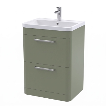Delphi Envoy 600mm 2-Drawer Floor Standing Vanity Unit (inc Basin) | Product Image