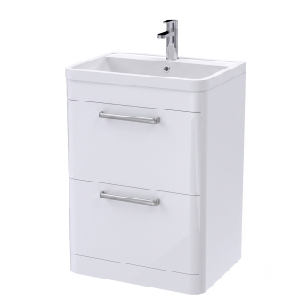 Delphi Envoy 600mm 2-Drawer Floor Standing Vanity Unit (inc Basin) | Product Image