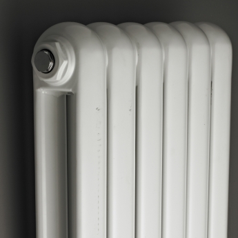 Delphi Event Vertical 2-Column Designer Radiator 1500mm H x 377mm W - Gloss White | Product Image