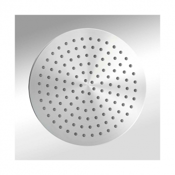 Delphi Square Ceiling Fixed Shower Head 370mm x 370mm - Silver
