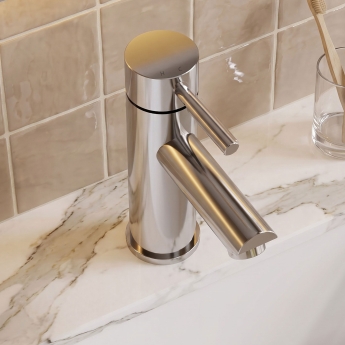 Delphi Fresh Chrome Mono Basin Mixer Tap (inc Press Top Waste) | Product Image