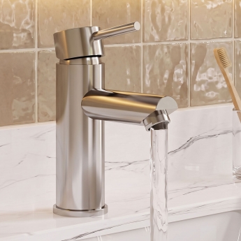 Delphi Fresh Chrome Mono Basin Mixer Tap (inc Press Top Waste) | Product Image
