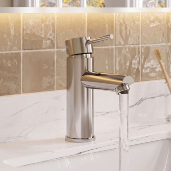 Delphi Fresh Chrome Mono Basin Mixer Tap (inc Press Top Waste) | Product Image