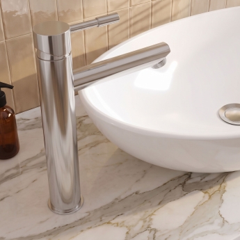 Delphi Fresh Chrome Tall Basin Mixer Tap | Product Image