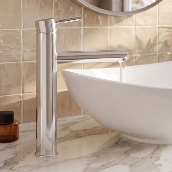 Delphi Fresh Chrome Tall Basin Mixer Tap | Product Image