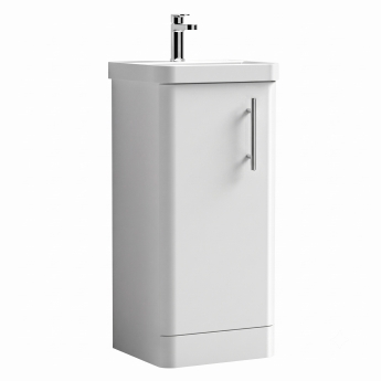 Delphi Glade 400mm 1-Door Floor Standing Cloakroom Vanity Unit (inc Basin) | Product Image
