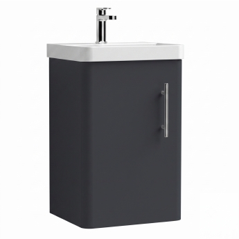 Delphi Glade 400mm 1-Door Wall Hung Cloakroom Vanity Unit (inc Basin) | Product Image