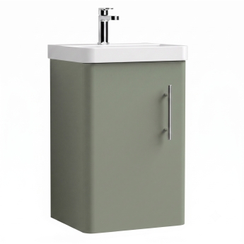 Delphi Glade 400mm 1-Door Wall Hung Cloakroom Vanity Unit (inc Basin) | Product Image