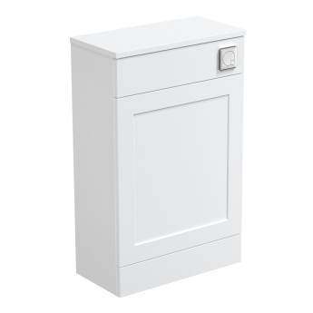 Delphi Grange Satin White 500mm Back to Wall Toilet WC Unit | Product Image