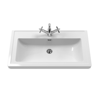 Delphi Hayloft 800mm 2-Door Floor Standing Vanity Unit (inc Fireclay 1TH Basin) | Product Image