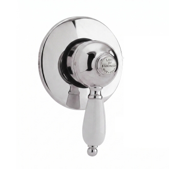 Delphi Highgate Chrome Manual Concealed Shower Set with Fixed Head | Product Image