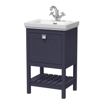 Delphi Homestead 500mm 1-Drawer Floor Standing Traditional Vanity Unit (inc Fireclay Basin) | Product Image